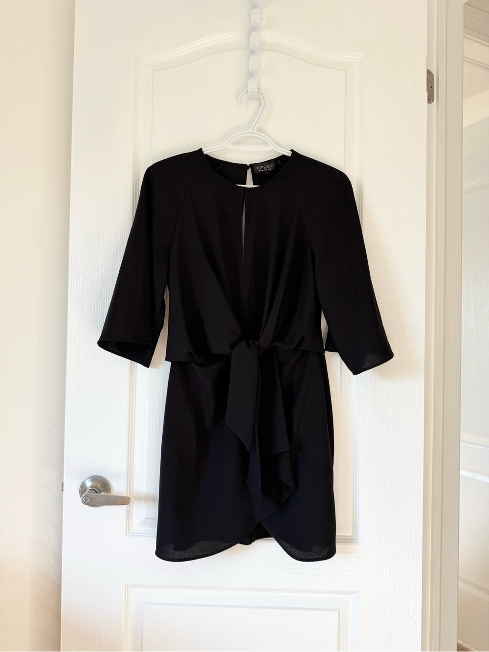 Topshop tie front dress